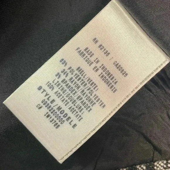 Guess 3/4 Sleeve Jacket size Small Black/White Fall/Winter - Picture 10 of 14